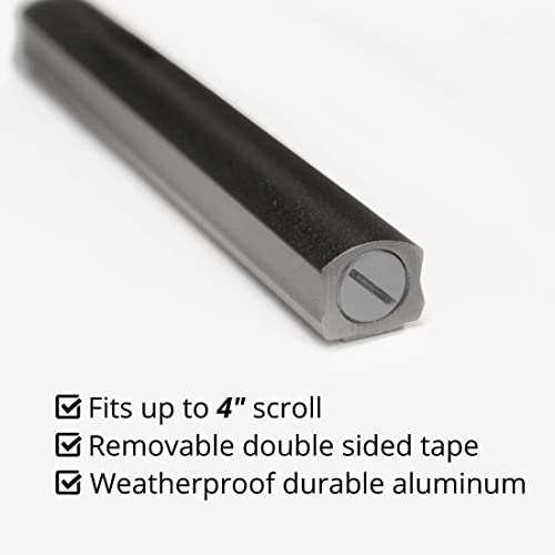 A&S Mezuzot Mezuza Aluminum Waterproof Case Peel & Stick Easy Installation Home Blessing (Black, 6inch) - Image 5