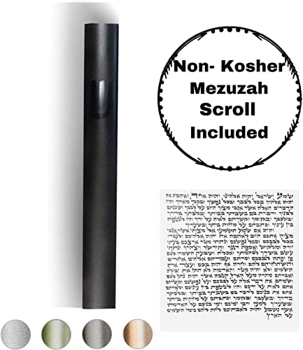 A&S Mezuzot Mezuza Aluminum Waterproof Case Peel & Stick Easy Installation Home Blessing (Black, 6inch) - Image 2