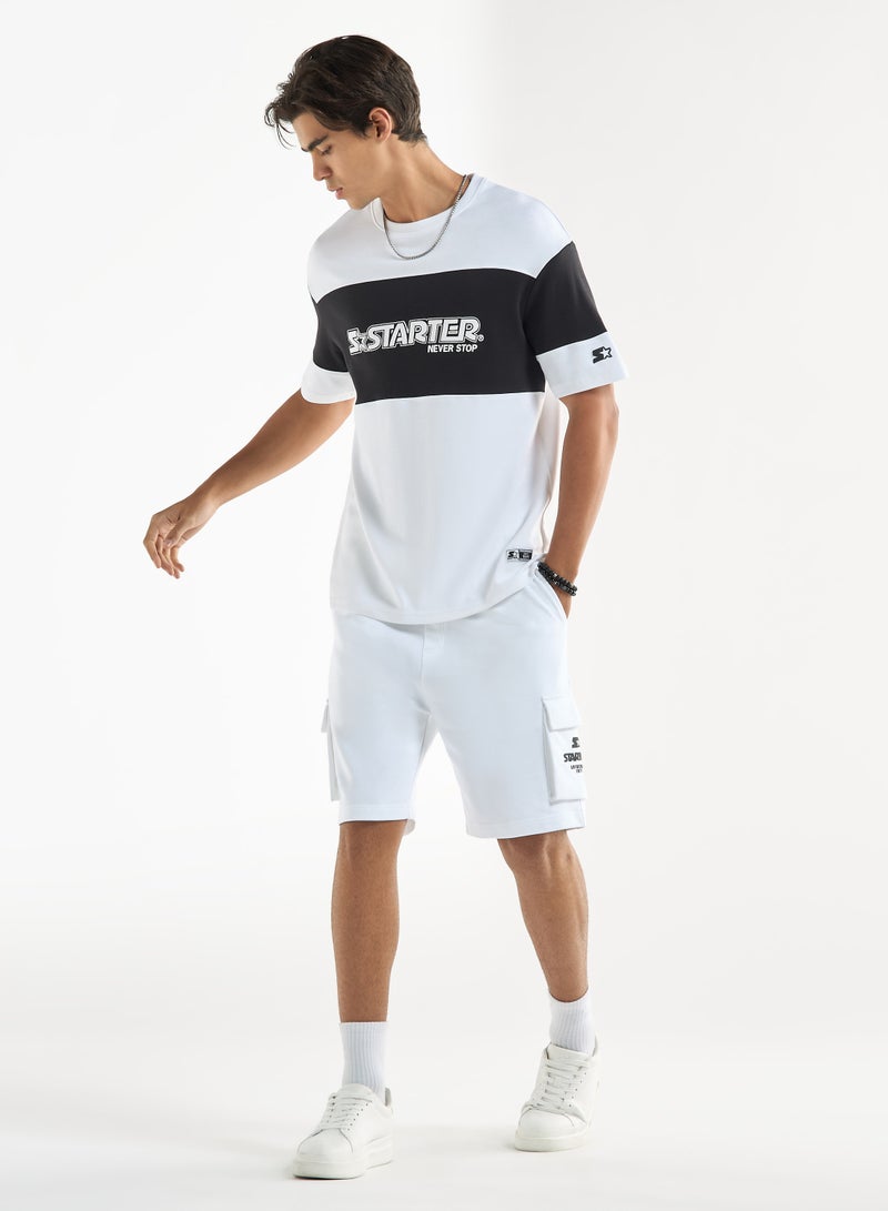 ستارتر تيشيرت بياقة ضيقة وأكمام قصيرة وطبعات من ستارتر - Image 2