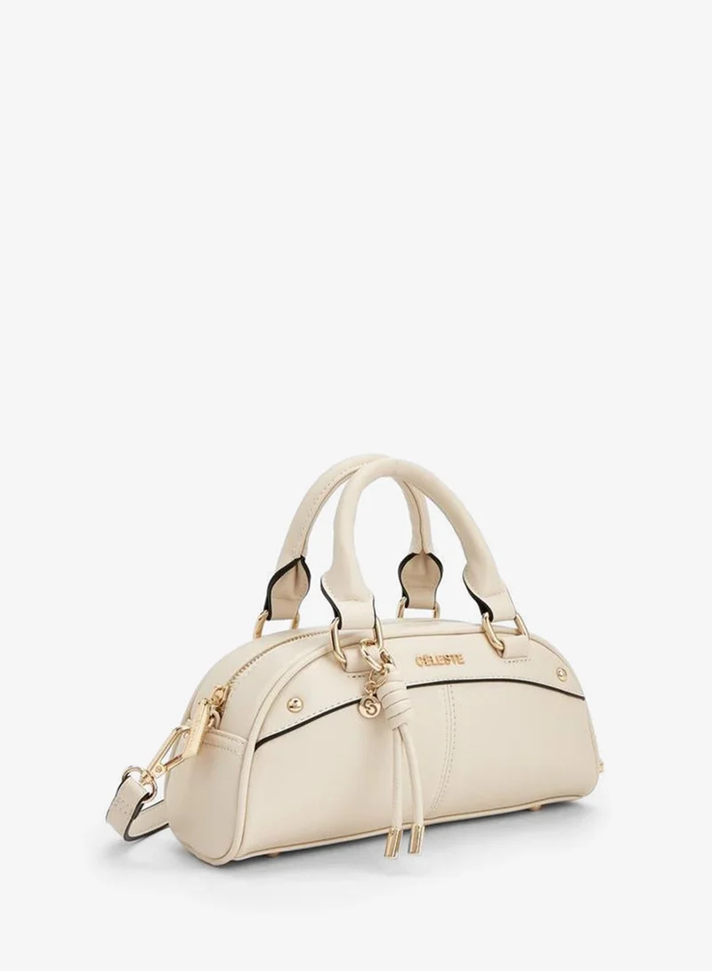 Celeste IVORY Solid Tote Bag With Detachable Strap for Women | Best Price UAE