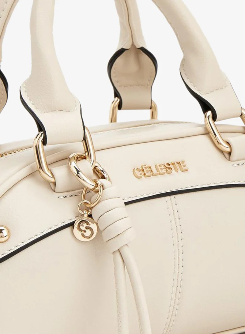 Celeste IVORY Solid Tote Bag With Detachable Strap for Women | Best Price UAE