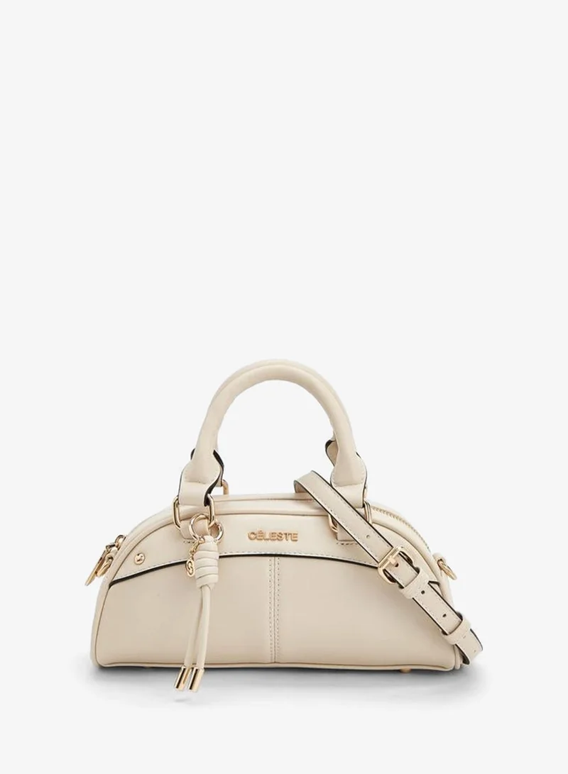 Solid Tote Bag With Detachable Strap