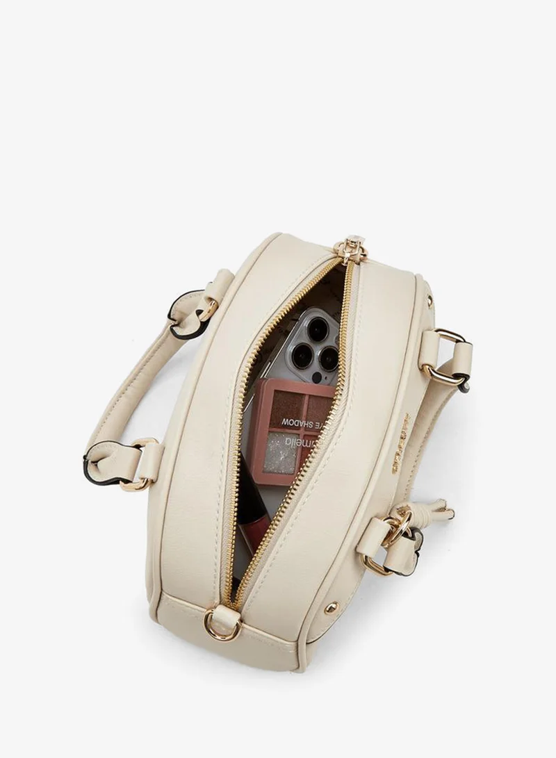 Celeste IVORY Solid Tote Bag With Detachable Strap for Women | Best Price UAE