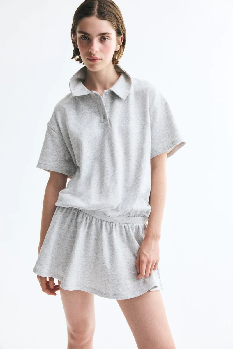Sweatshirt polo dress