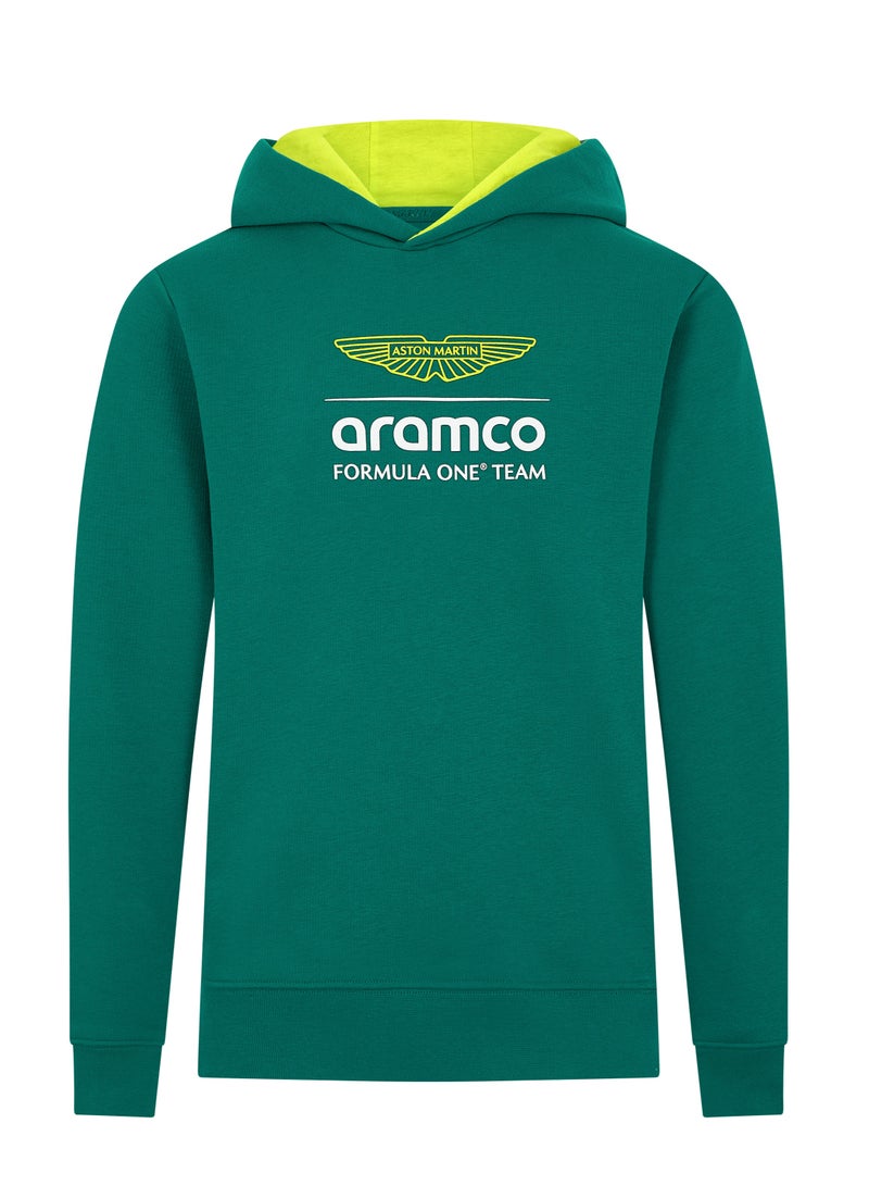 ASTON MARTIN F1 KIDS LOGO HOODIE - Image 1
