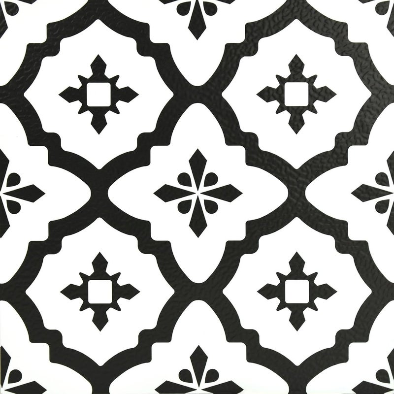 ARS FloorPops Comet Peel & Stick Tiles Floor Decal in Black size : 30 x 30 cm - Image 1