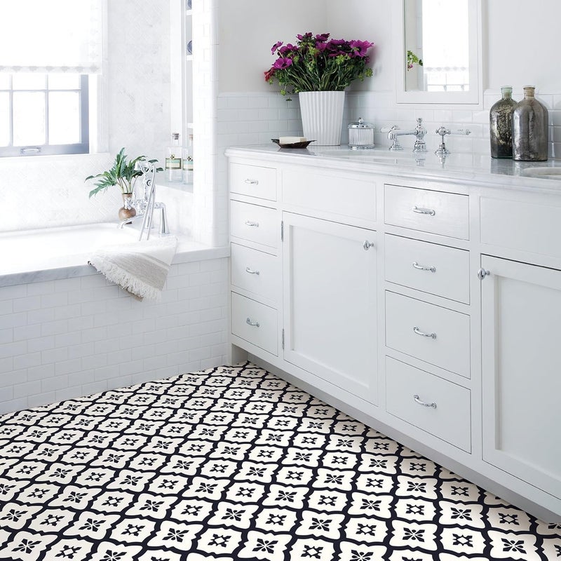 ARS FloorPops Comet Peel & Stick Tiles Floor Decal in Black size : 30 x 30 cm - Image 2