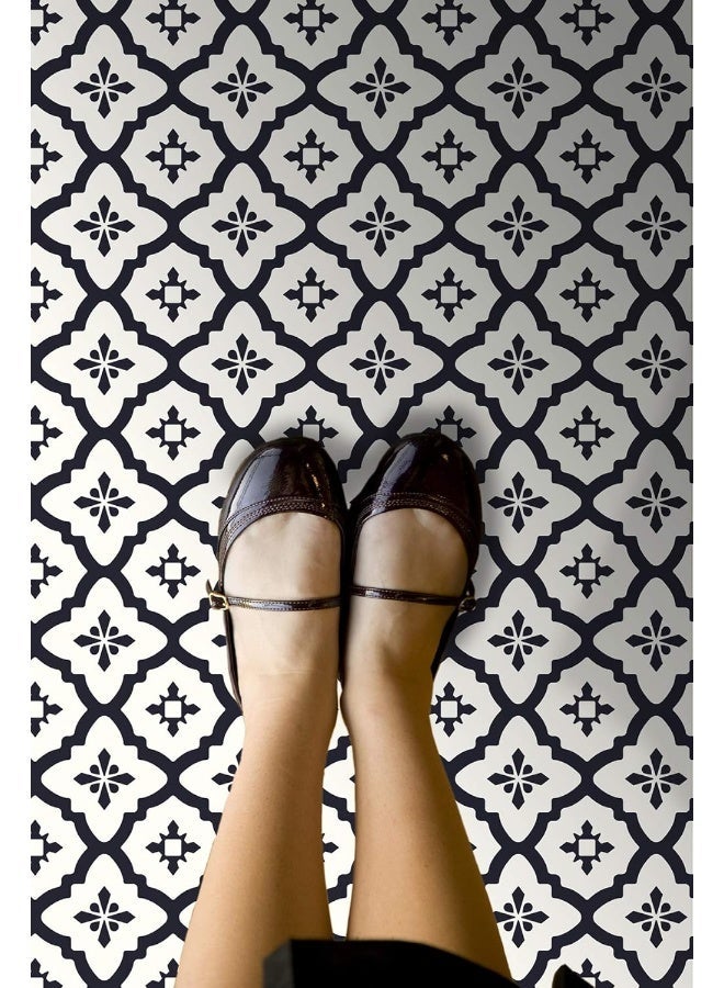 ARS FloorPops Comet Peel & Stick Tiles Floor Decal in Black size : 30 x 30 cm - Image 3