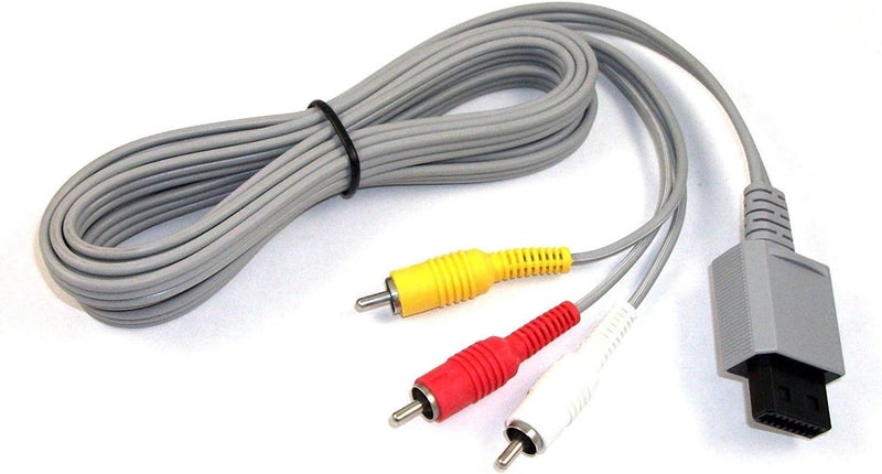 WICAREYO كابل فيديو وصوت AV RCA بطول 1.8 م متوافق مع وحدة تحكم Wii - Image 2