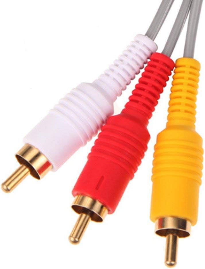 WICAREYO كابل فيديو وصوت AV RCA بطول 1.8 م متوافق مع وحدة تحكم Wii - Image 3