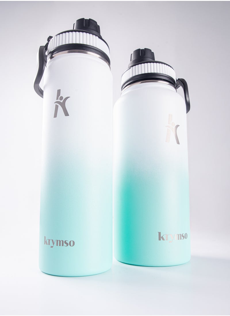 KRYMSO KRYMSO, 650ml Stainless Steel Water Bottle, Sports Bottle with Straw, Double Wall Insulated Water Bottle, Thermos Flask, Water Bottle for kids, Gym  - Image 5