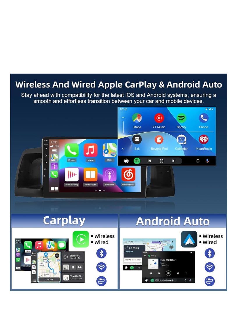 4G+64G Android Car Stereo for Toyota Corolla EX 2007-2012 - 9 Inch HD Touch Screen Stereo with Wireless Carplay & Android Auto - 32 EQ DSP, WiFi, GPS, SWC, Split Screen + AHD Rear View Camera - Image 3