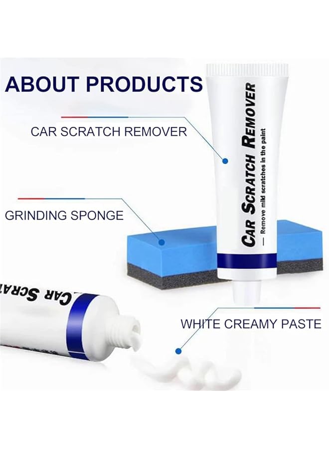 YARDHOBI Scratch Remover For Vehicles, Car Scratch Repair Paste, Car Paint Scratch Repair Polishing Wax, Scratch Remover Kit With Sponge For Vehicles For Deep Scratches, Car Accessories (2 Pcs) - Image 3
