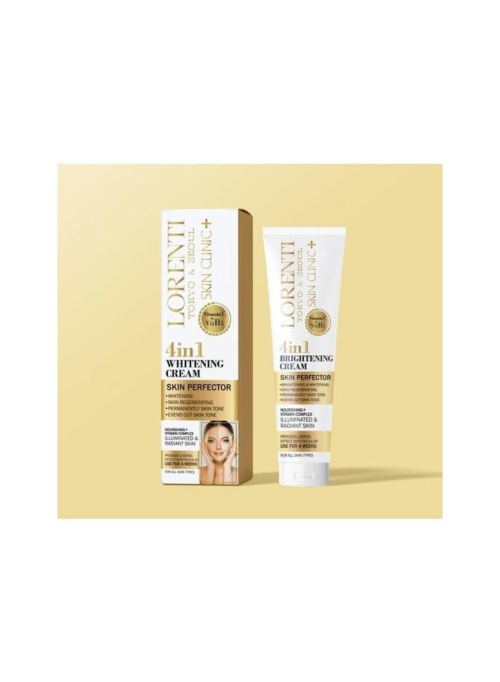 لورنتي كريم تبييض البشرة 4 في 1 من لورينتي 150 مل يوحد لون البشرة يغذيها ويعزز إشراقتها بفيتامينات طبيعية - Image 1