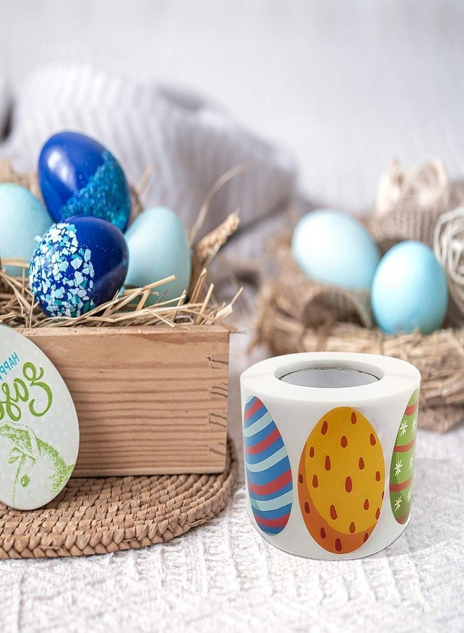 توريناليتال 1200 قطعة من ملصقات عيد الفصح، ملصقات لف بيض عيد الفصح السعيد، ملصقات ذاتية اللصق بموضوعات متنوعة على شكل أرنب، لوازم حفلات الأطفال - Image 4