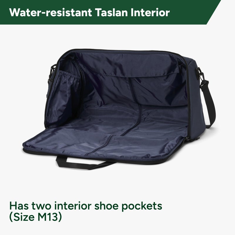Halfday Convertible 2-in-1 Garment Duffel Weekender Bag 45L | Wrinkle-Free Travel, Hanging Suit Compartment, Shoe Pockets, Trolley Sleeve. Durable & Water-Resistant Carry-on, Marine - Image 3
