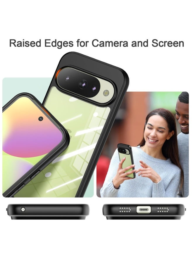 جراب حماية شفاف مقاوم للصدمات لهاتف Pixel 11 / Pixel 11 Pro، مزود بحواف خلفية مقاومة للاصفرار مع حماية من مادة TPU. - Image 4