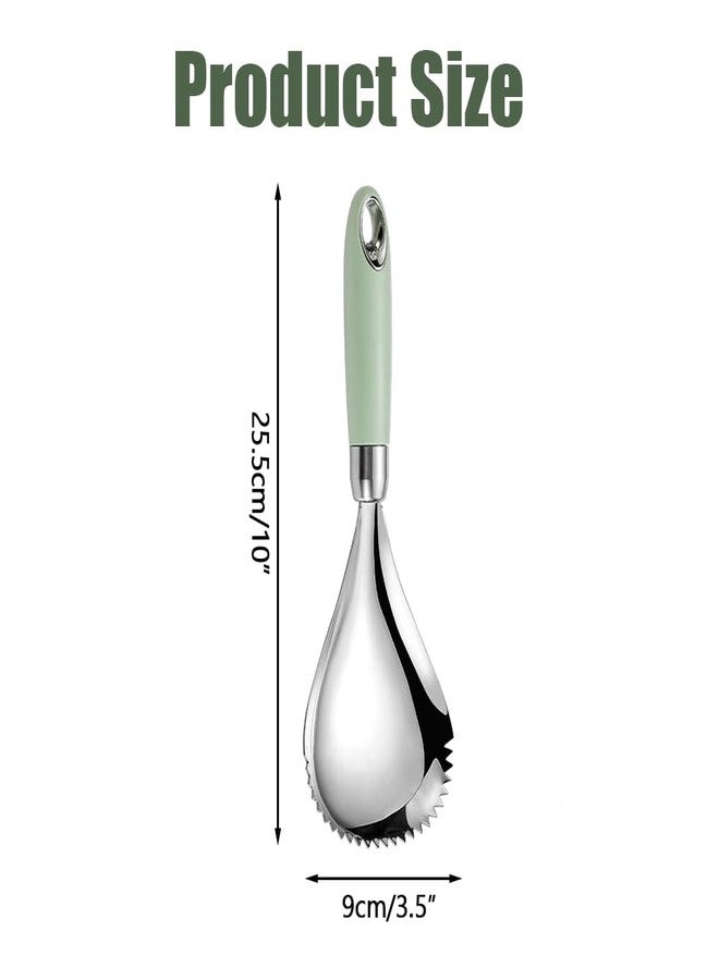 DONGKER Ice Crusher Spoon, Stainless Steel Serrated Ice Scoop with Comfortable Handle for Smoothies Shaved Frozen Cocktails - Image 4