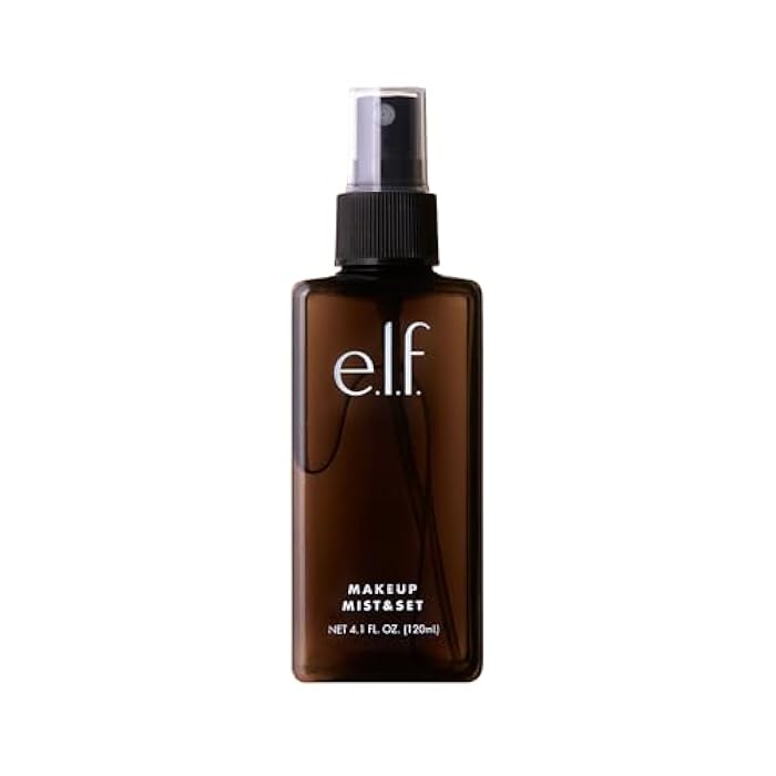 elf e.l.f. Makeup Mist & Set - Large Lightweight, Long Lasting, All-Day Wear Revitalizes, Refreshes, Hydrates, Soothes Infused with Aloe, Green Tea and Cucumber 4 Fl Oz - Image 1