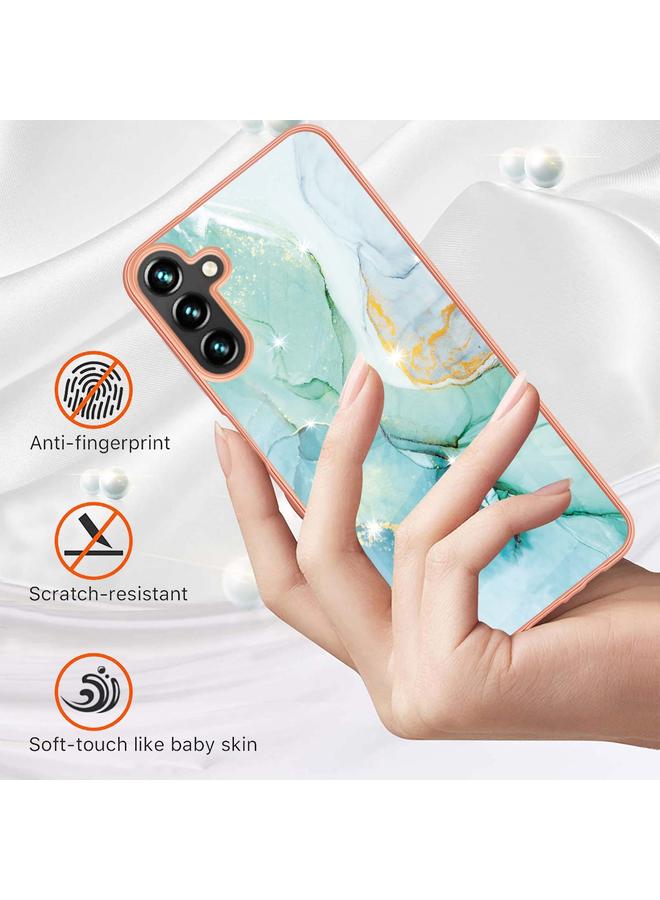 إيروريكس جراب لهاتف Samsung Galaxy A55 5G، جراب هاتف IMD مزدوج الجوانب من الرخام المطلي بالكهرباء - Image 2