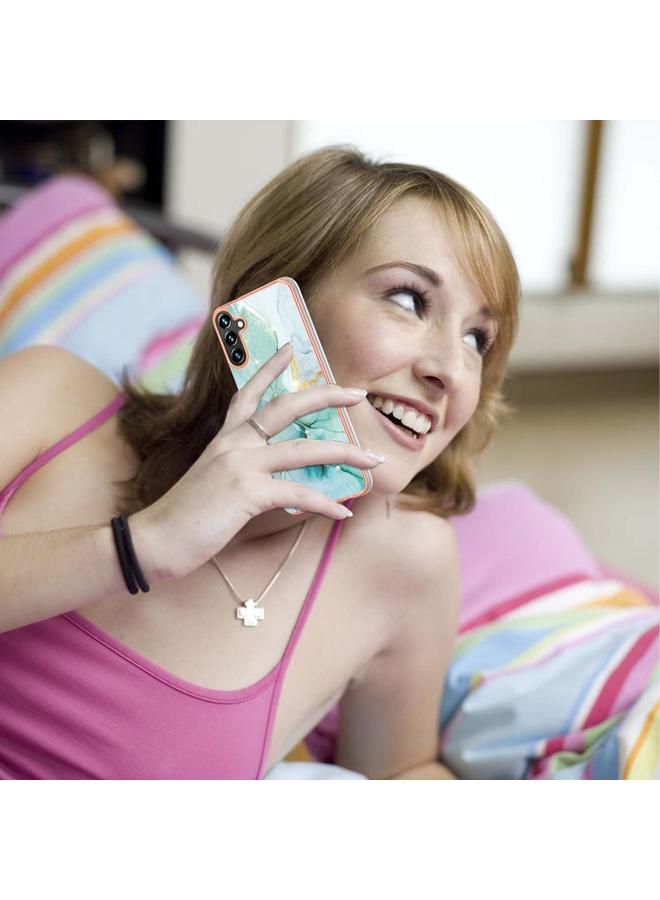 إيروريكس جراب لهاتف Samsung Galaxy A55 5G، جراب هاتف IMD مزدوج الجوانب من الرخام المطلي بالكهرباء - Image 5