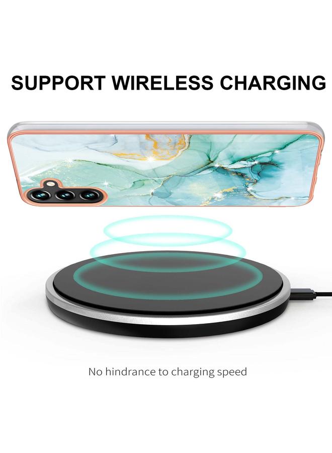 إيروريكس جراب لهاتف Samsung Galaxy A55 5G، جراب هاتف IMD مزدوج الجوانب من الرخام المطلي بالكهرباء - Image 3