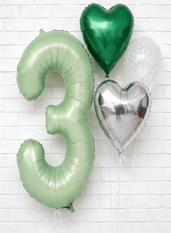 CHANGZHONG 40" Olive green Number Balloons Helium Foil Mylar Balloon Birthday Party banquet Decoration Digital 3 - Image 5