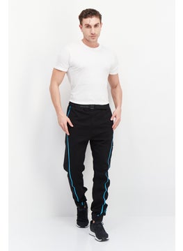 FILA Men Sportswear Fit Brand Logo Training Sweatpant, Black  - Image 4