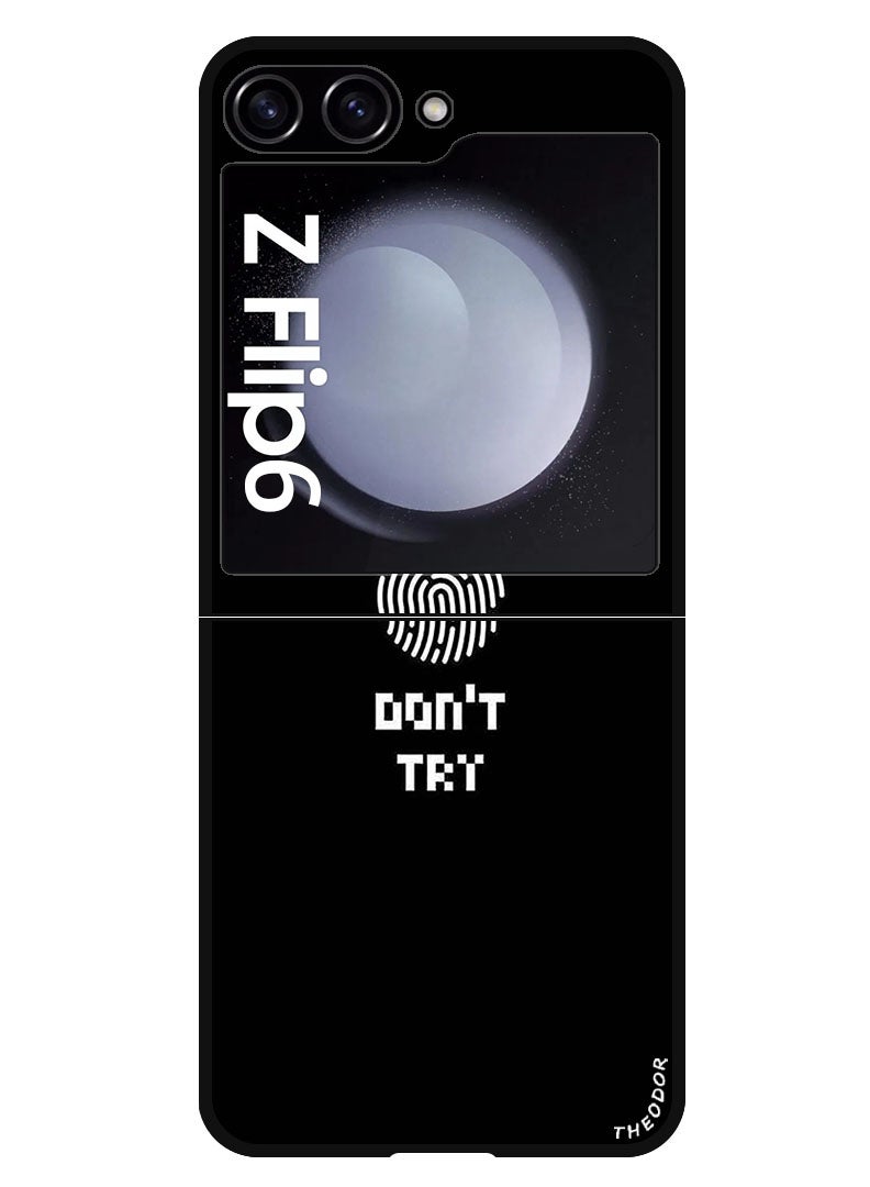 Theodor Protective Case Anti Scratch Shock Proof Bumper Cover For Samsung Galaxy Z Flip 6 Password - Image 1