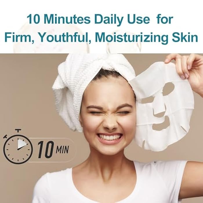 Lululun 21 EA Anti Aging Face Mask for Women & Men, Hydrating Face Mask Sheets with Rice Extract, Acacia Honey, Collagen& Ceramides, Organic Face Masks Skincare & Sheet Mask from Japan PRECIOUS TRIO - Image 4