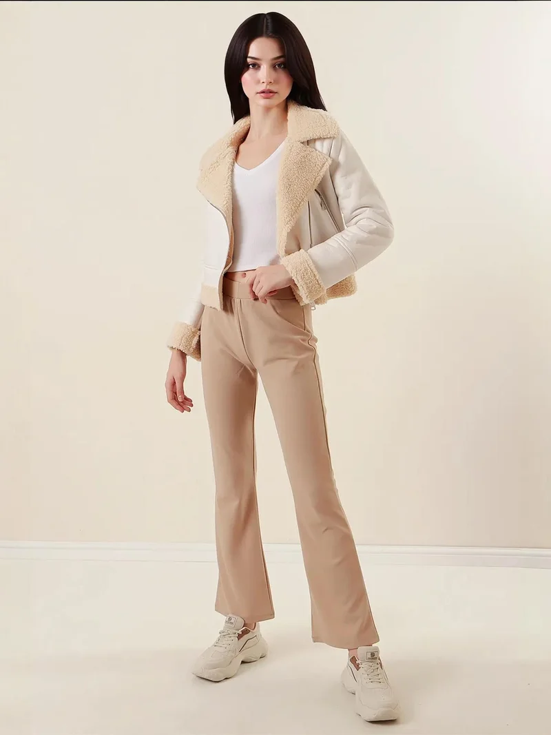 بيغ دارت بنطلون  بقصة واسعة وخصر مطاطي