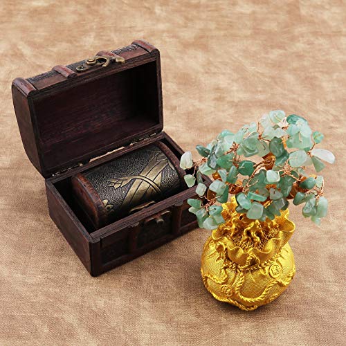 SING F LTD Feng Shui Money Luck Stone Tree Crystal Art Decoration Office Living Room Good Luck Best Gift Green - Image 5