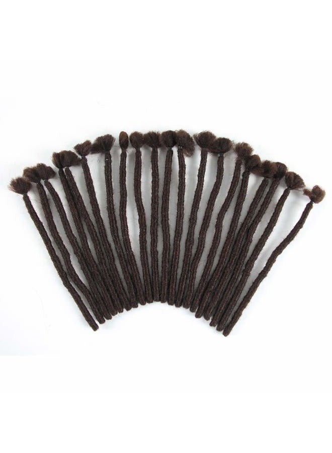 Aosome Dreadlock Extensions for Women/Men 20 Strands 8 inch Handmade Synthetic Reggae Braiding Hair for Fashion Hip-Hop Style Crochet Locs Dreads 4# - Image 5