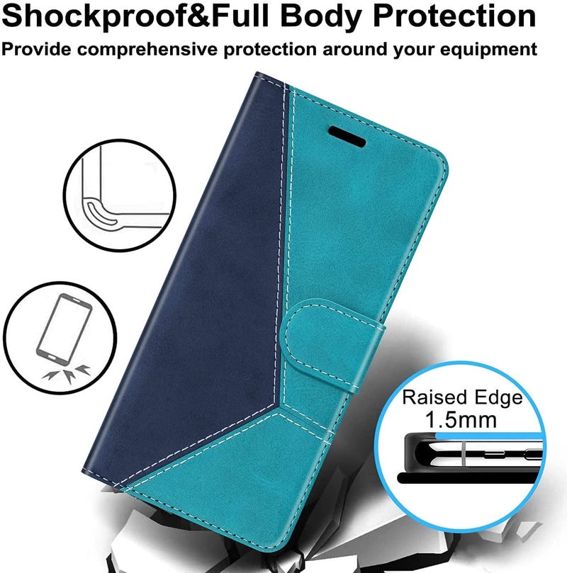 ClickCase Trend Series for Poco X4 Pro 5G Leather Wallet Flip Case Magnetic Closure Flip Cover for for Poco X4 Pro 5G (Sky Blue) - Image 5