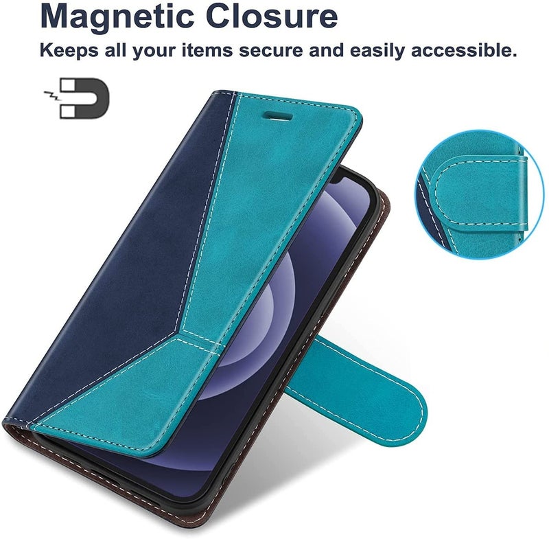 ClickCase Trend Series for Poco X4 Pro 5G Leather Wallet Flip Case Magnetic Closure Flip Cover for for Poco X4 Pro 5G (Sky Blue) - Image 2