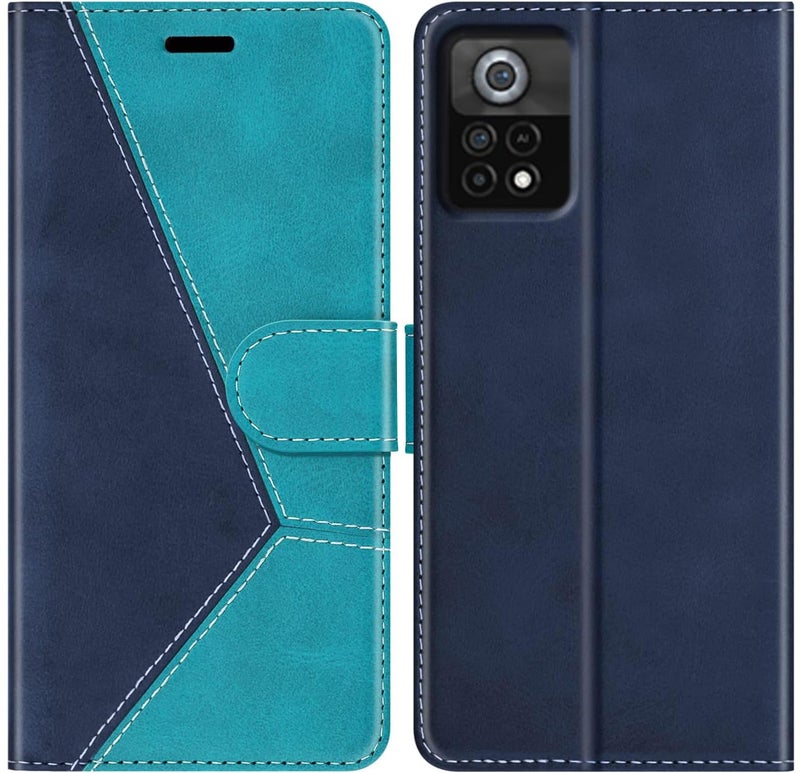 ClickCase Trend Series for Poco X4 Pro 5G Leather Wallet Flip Case Magnetic Closure Flip Cover for for Poco X4 Pro 5G (Sky Blue) - Image 1