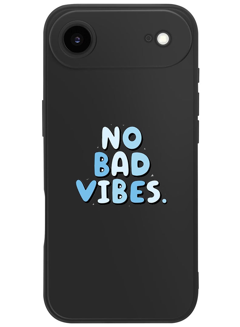 Theodor Protective Slim Fit Case Liquid Silicone Cover with Full Body Protection Anti-Scratch Shockproof Case For Apple iPhone 17 Air (Black) No Bad vibes - Image 1