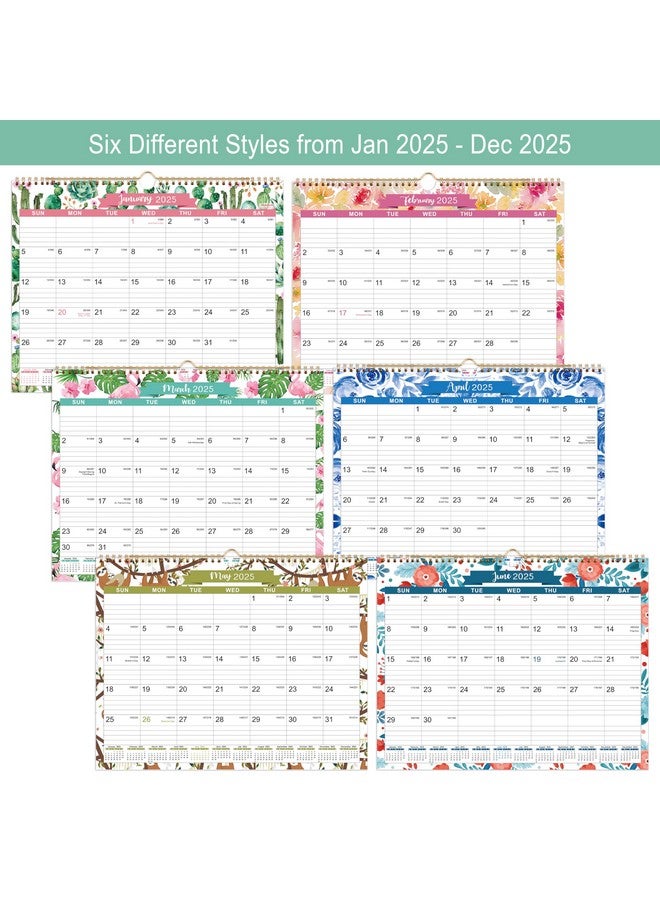 MaaIbok 2025 Wall Calendar - 15" X 11.5" Large Wall Calendar From January 2025 - December 2025 With Julian Dates, Two-Wire Binding, Perfect For Planning - Image 5