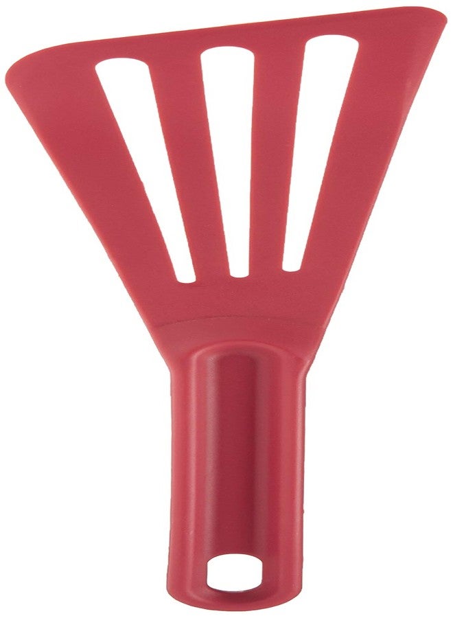 ميرسر كوليناري ملعقة مسطحة مشقوقة عالية الحرارة من ميرسر كوليناري هيلز تولز، مقاس 12 بوصة × 3.5 بوصة، لون أحمر - Image 1