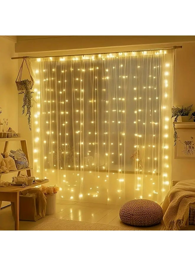 Kandid Diwali LED String Lights, 3x1m Window Fairy Lights, 300 LEDs, Warm White (window string light) - Image 5