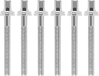 EASTROCK EASTROCK Drum Tension Rods Drum Screw 6 Pack M5X50mm Percussion Replacement Accessory Drum Kit Screws (Silver)  - Image 1