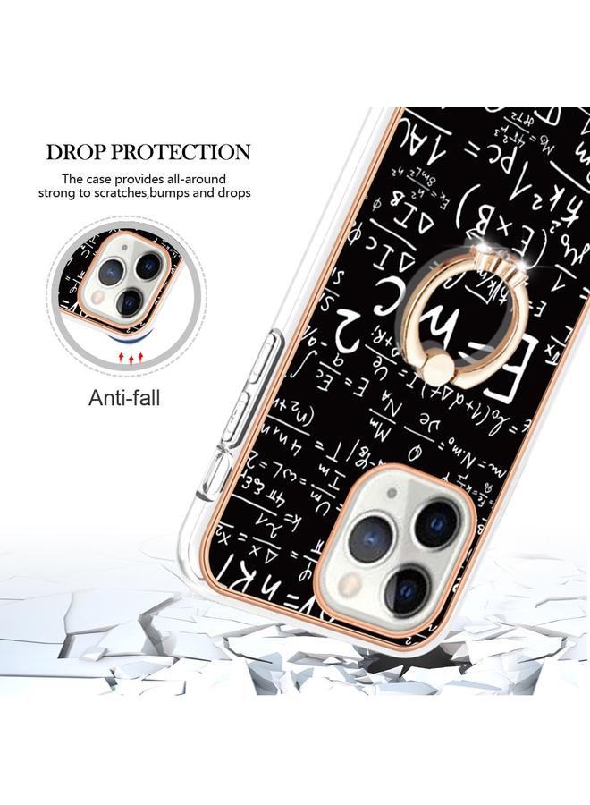 Zaboon Case For iPhone 11 Pro Max Electroplating Dual-side IMD Phone Case with Ring Holder - Image 4