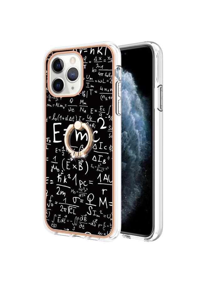 Zaboon Case For iPhone 11 Pro Max Electroplating Dual-side IMD Phone Case with Ring Holder - Image 2