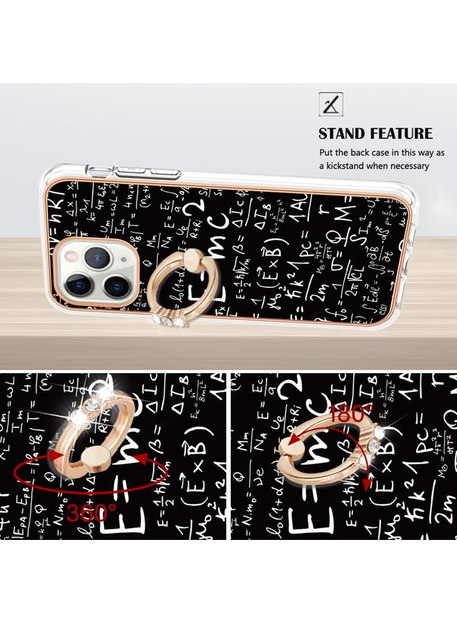 Zaboon Case For iPhone 11 Pro Max Electroplating Dual-side IMD Phone Case with Ring Holder - Image 3