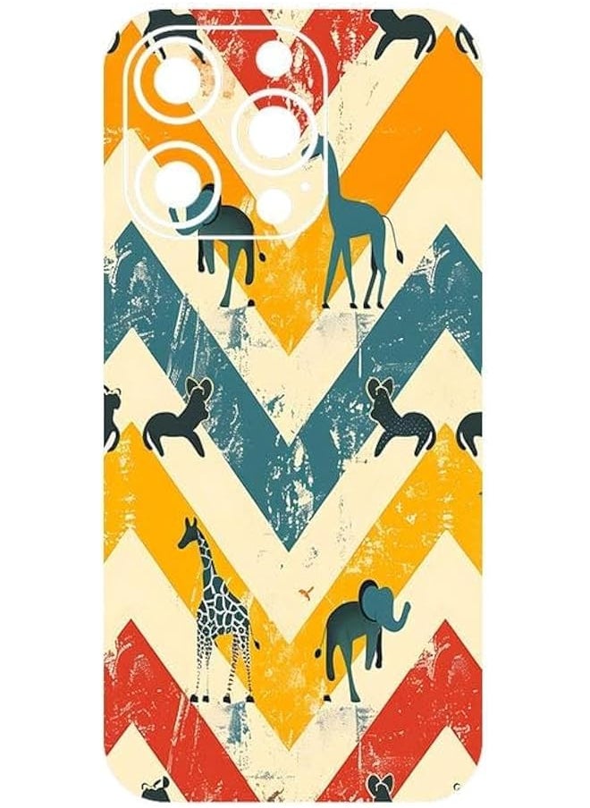 erorex - 277 Chevron Pattern Mobile Protector Back Skin Wrap Sticker For Iphone 16 Pro Not A Case Cover - Image 1
