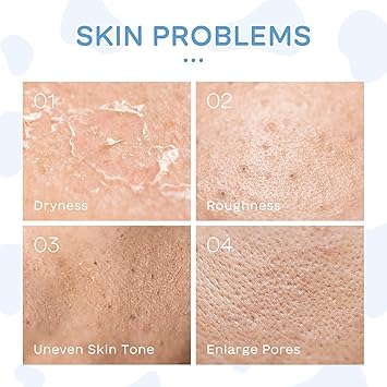 Rosarden مجموعة العناية بالبشرة روزاردن للفتيات المراهقات مجموعة هدايا العناية بالبشرة الحليب مجموعة العناية بالبشرة مع منظف الوجه والتونر والزيوت وكريم الوجه وقناع الليل مجموعة العناية بالبشرة للترطيب 5 قطع - Image 3