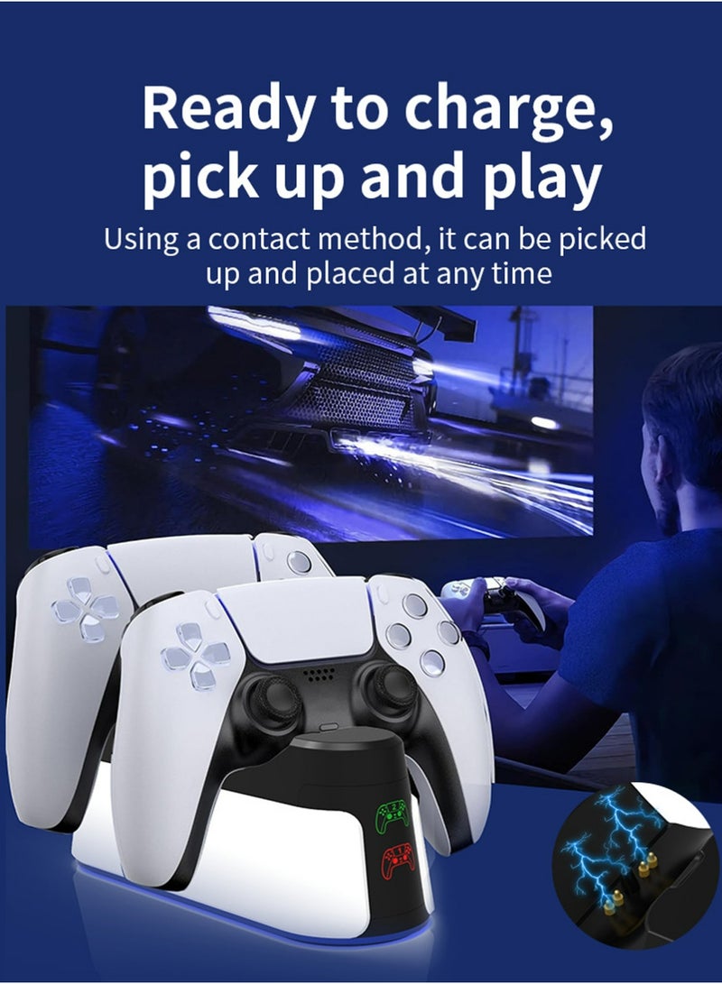 Fast Charging Dock for Playstation 5 Controller, LED Indicator, Click-in Design, Safe Intelligent Protection for PS5 Controller