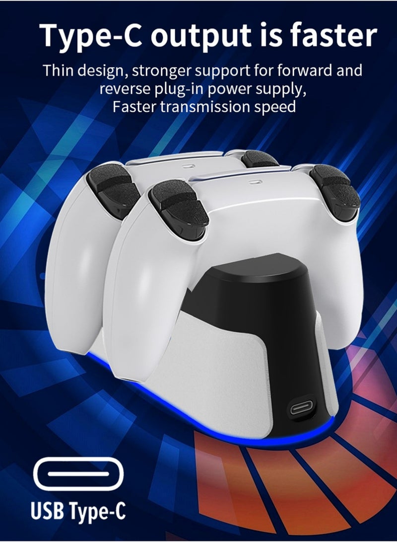 Fast Charging Dock for Playstation 5 Controller, LED Indicator, Click-in Design, Safe Intelligent Protection for PS5 Controller