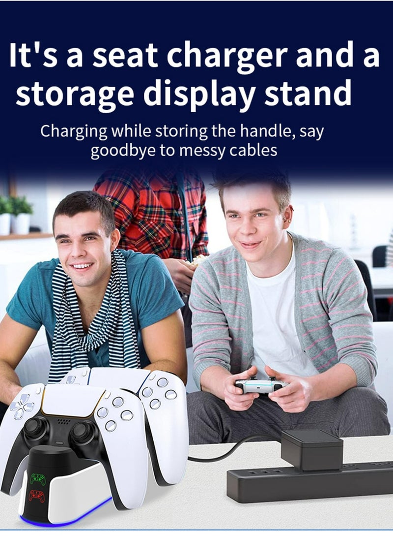 Fast Charging Dock for Playstation 5 Controller, LED Indicator, Click-in Design, Safe Intelligent Protection for PS5 Controller