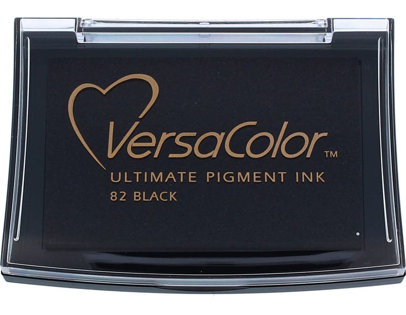 Tsukineko VC082 Versacolor Ink Pad Black 4 x 4 cm